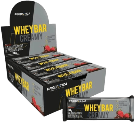 WHEY BAR CREAMY (12UNID-38G) PROBIOTICA