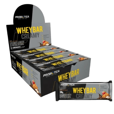 WHEY BAR CREAMY (12UNID-38G) PROBIOTICA