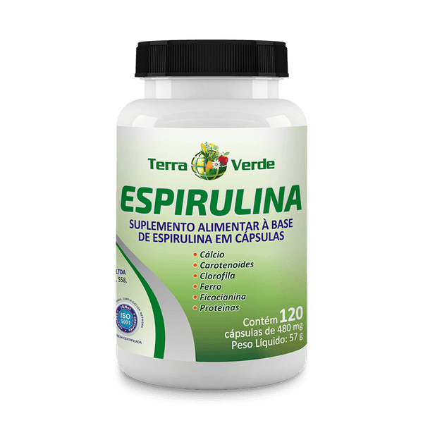 ESPIRULINA (120CAPS-480MG) TERRA VERDE