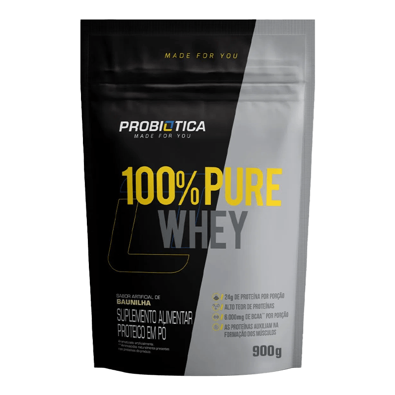 100% PURE WHEY (REFIL-900) PROBIOTICA