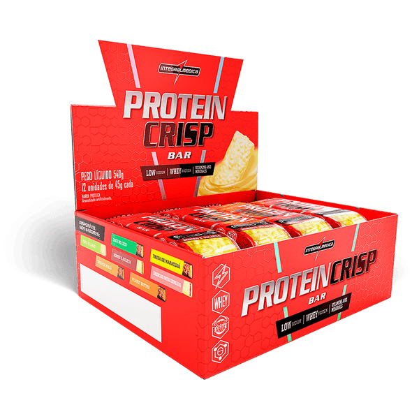 PROTEIN CRISP BAR (12UNID-45G) INTEGRALMEDICA