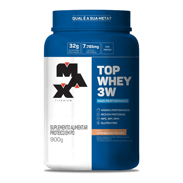 TOP WHEY 3W MAIS PERFORMANCE (900G) MAX TITANIUM