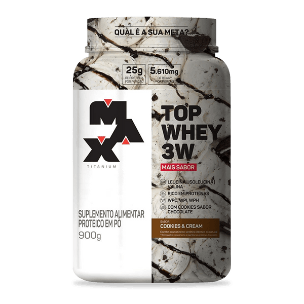 TOP WHEY 3W MAIS SABOR (900G) MAX TITANIUM