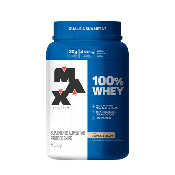 100% WHEY PROTEIN (900G) MAX TITANIUM