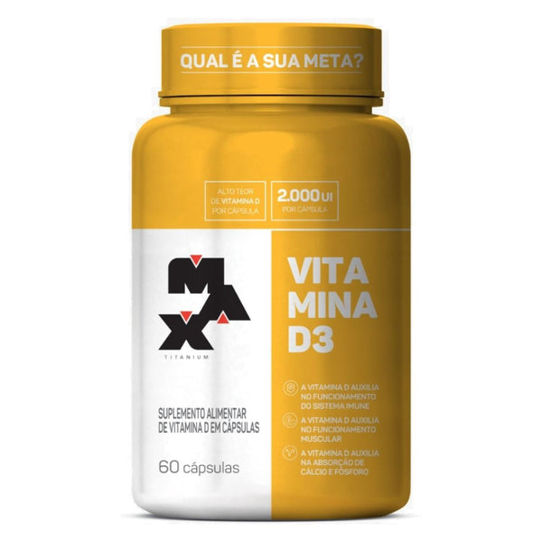 VITAMINA D3 (60CAPS) MAX TITANIUM